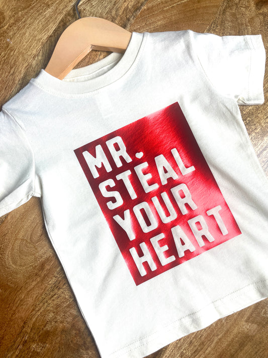 Mr. Steal Your Heart toddler tee