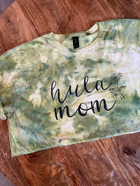 HULA MOM - adult ice dye tee